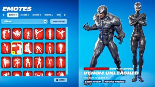 EVERY MARVEL EMOTES IN FORTNITE BATTLE ROYALE [upl. by Airetal]