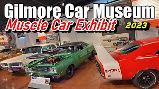 Gilmore Car Museum  Muscle Car Exhibit 2023 [upl. by Adnorrahs]