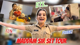 Madaam Sir Set Tour I Prank I Bhavika Sharma [upl. by Nafri853]