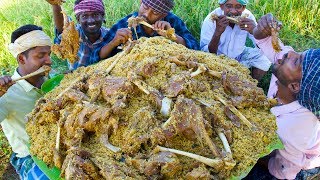 BIRYANI  MUTTON LEG BIRYANI  Mutton Chops Mutton Leg Piece Biryani Recipe Cooking in Village [upl. by Saul806]