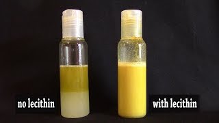 Lecithin  explanation and demonstration [upl. by Letnuahc]