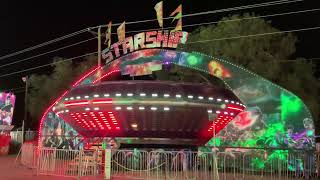 Starship Carnival Ride 2024 at Frazier Shows Window Rock AZ [upl. by Reseda]