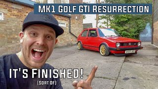 After 18 months It I Finished 1983 Mk1 Golf GTI Restoration 18 20v t Engine Swap [upl. by Tenn]