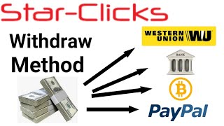 How to withdraw money from starclicks  starclicks payout method [upl. by Ardnaxila]