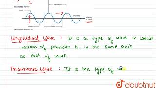 a What are longitudinal waves and transverse waves Explain with the help of labelled diagrams [upl. by Mohandis257]