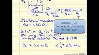 PFR and CSTR in Series A [upl. by Gilbert]