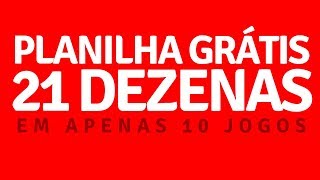 🎯 PLANILHA 21 DEZENAS LOTOFACIL GRÁTIS  100 LUCRO [upl. by Pyle354]