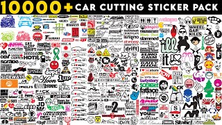 1000 Car Cutting Sticker Design Pack Download In EPS Files Sheri Sk [upl. by Cobbie]