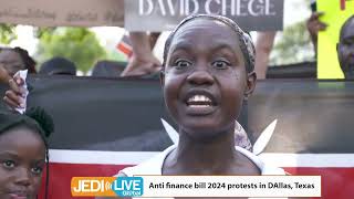 Day 1 of Anti Kenya finance bill 2024 protests in Dallas Texas [upl. by Aspa]