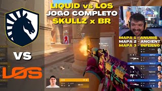 LIQUID vs LOS ONE Todos os Mapas PGL Major 2024 Open Qualify Dia 2 [upl. by Illil444]