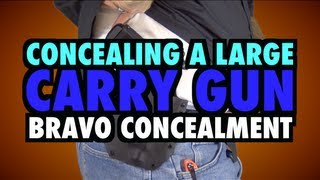 Concealing a Large Handgun Bravo Concealment Patriot [upl. by Dnomsad]