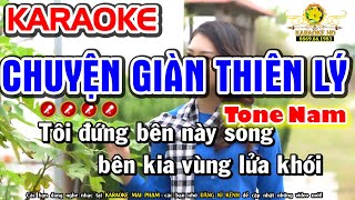 Chuyện Giàn Thiên Lý Karaoke Nhạc Sống Tone Nam  Bm   Karaoke Mai Phạm [upl. by Otha]