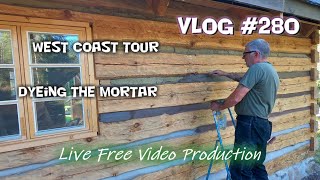 Difficulties coloring the mortar West coast tour Vlog 280  S6 [upl. by Adalbert]