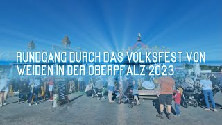 Volksfest Weiden in der Oberpfalz Rundgang 2023 [upl. by Apollo]