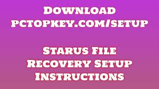 How To Download and Install Starus File Recovery Manual [upl. by Shaylyn319]