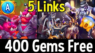 Monster Legends New Era Gangsters  400 Gems Free  5 Links  Evaris il Obscuro Conjuring Pandalf [upl. by Hayila]