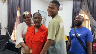 CJ VISIT TO MERCY JOHNSON ON HER SET [upl. by Car40]