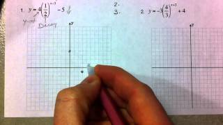 Graphing Exponential Functions Part 2 [upl. by Olaf]