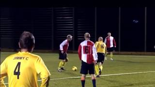 Paul Scholes Goal from own half Chadderton Park Legends v Chaddy Park Vets [upl. by Sorilda]