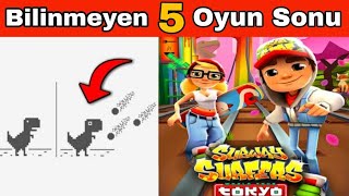 OYUN SONLARI 😲 Kimsenin Görmediği 5 Oyun Sonu NASIL YANİ 😱 [upl. by Gilud697]