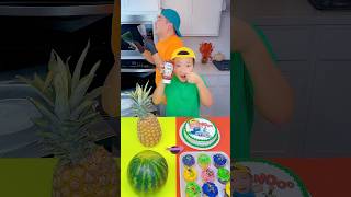 Minecraft cake vs ketchup ice cream challenge🍨 funny by Ethan Funny Family [upl. by Nnayelhsa]