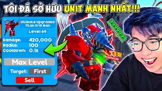 BI HUỲNH DÙNG 200000 GEMS SĂN UPGRADED TITAN DRILL MAN HIẾM NHẤT TOILET TOWER DEFENSE [upl. by Aicnatsnoc11]