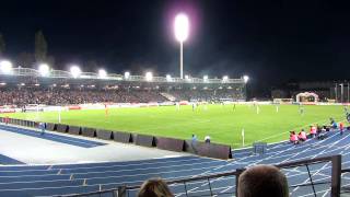 1692011 LASK Linz  Blau Weiss Linz Stadion Panorama [upl. by Aelanej139]