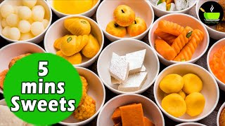 5 Minute Sweets Recipes  5 Minute Quick amp Easy Sweet Recipes [upl. by Helban514]