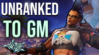 UNRANKED TO GM JUNKERQUEEN  GENJI DUO  PLAT TO MASTERS  PART 1 [upl. by Attoynek]