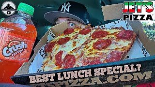 Jets Pizza® Lunch Special Review 🍕🥤💯  BEST Deal In Fast Food  theendorsement [upl. by Rehtaeh]