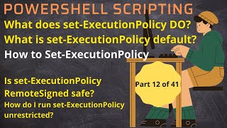 SetExecutionpolicy  Restricted  AllSigned  RemoteSigned  Unrestricted  Bypass  Undefined [upl. by Noonan]