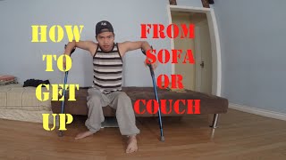 how to get up from sofa or couch [upl. by Attelrak758]