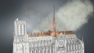 NotreDame of Paris official timelapse construction sequence [upl. by Fidelas]