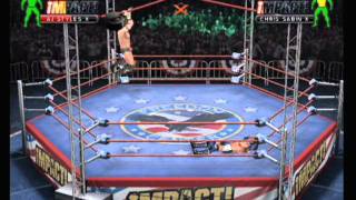 TNA IMPACT PS2 AJ Styles vs Chris Sabin Ultimate X match [upl. by Melar]