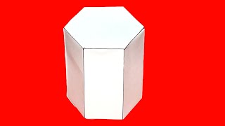 Hexagonal Prism 3d model with paper  Hexagonal Prism [upl. by Akemed]