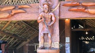 Details of Morung carving at Hornbill Fest [upl. by Smoot]