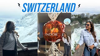 Switzerland  Lindt chocolate Top of Europe Rhine water falls Travel Vlog  Rimi Tomy Official [upl. by Annoek603]