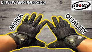 Review Unboxing Suomy Motorcyle Gloves [upl. by Ninehc]