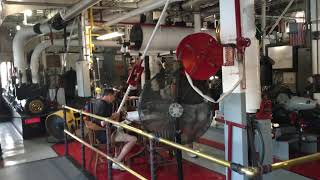 Belle of Louisville engine room at full ahead [upl. by Meurer591]