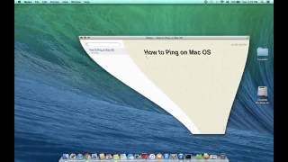 How to Ping on Macbook Air [upl. by Aihsenad]