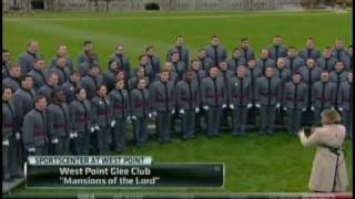 West Point Glee Club Mansions of the Lord Veterans Day November 11 2009 ESPN [upl. by Atteuqehs]