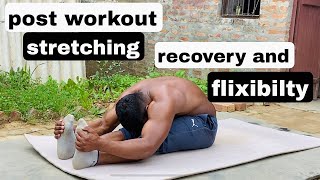 Post workout Stretching for recovery and flexibility injury free body  Ankit Baiyanpuria [upl. by Puff]