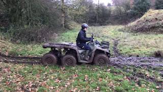 CanAm 6X6 450T ATV in action [upl. by Hannie140]