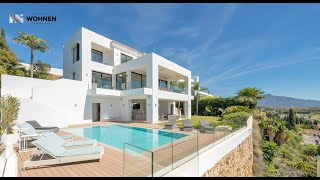 Modern luxury villa with sea views El Paraiso Golf Estepona New Golden Mile Marbella Costa del Sol [upl. by Nnairam]