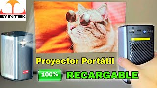 Proyector Portátil Con BATERIA RECARGABLE 🔋 BYINTEK P70 ¡Lo Que Necesitas Saber [upl. by Laban525]