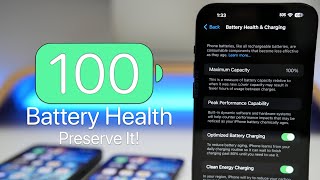 100 Percent Battery Health  How To Preserve It [upl. by Siloam]