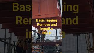 basic rigging install and remove a CClP construction rigging crane training slinging [upl. by Hollyanne757]