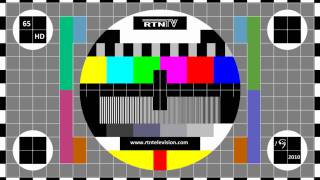 RTN TV Test Pattern  Monoscopio RTN TV Full HD [upl. by Wilfreda]