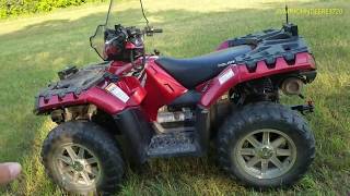 2010 polaris sportsman 850 xp 5000 miles later [upl. by Orvie]