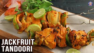 Tandoori Jackfruit  Tasty Jackfruit Snack  Kathal Tikka  How To Cut Kathal  Jackfruit Recipe [upl. by Franckot]